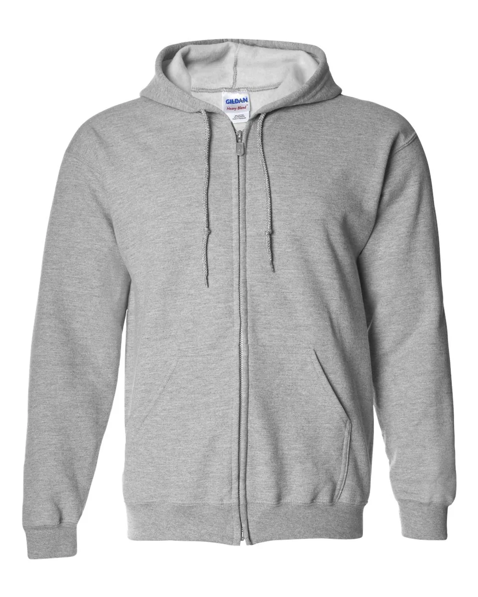 Gildan 18600 in Sport Grey — the blank garment, shown without print