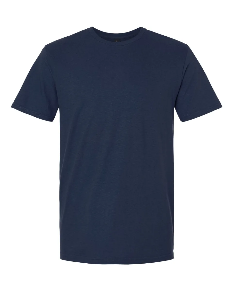 Gildan Softstyle 64000 unisex T-shirt in Navy, front — blank garment with no print