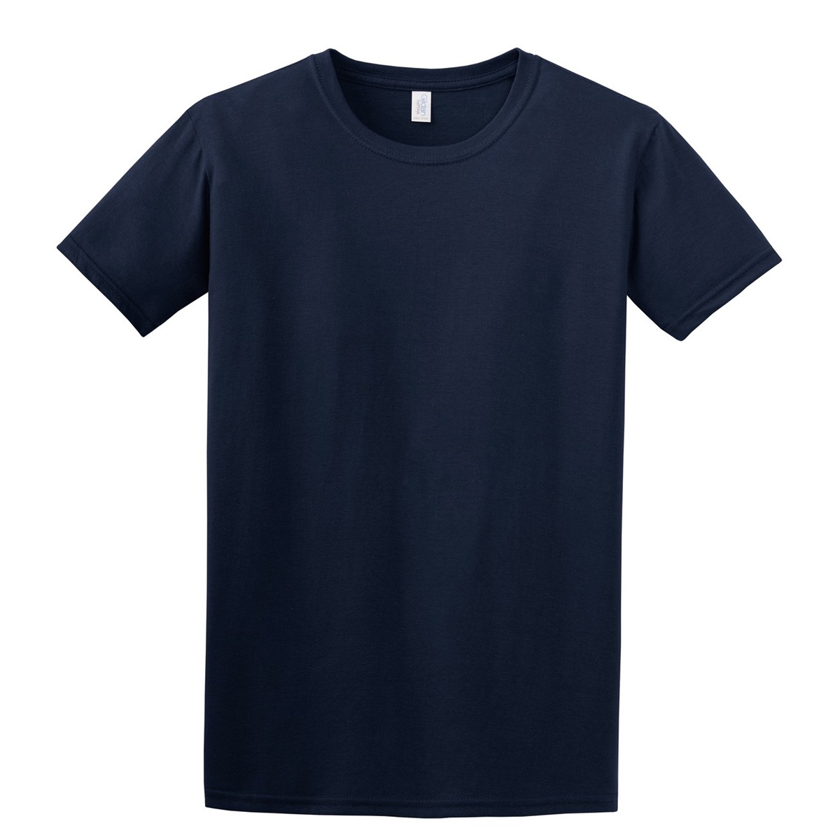 Gildan Softstyle 64000 Navy T-shirt front mockup