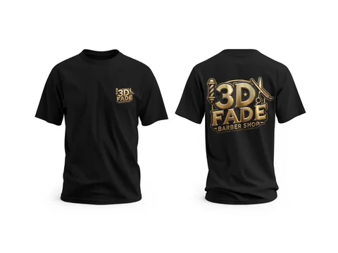 3D fade: 3d fade graphic tees — custom printed by Press My Crew