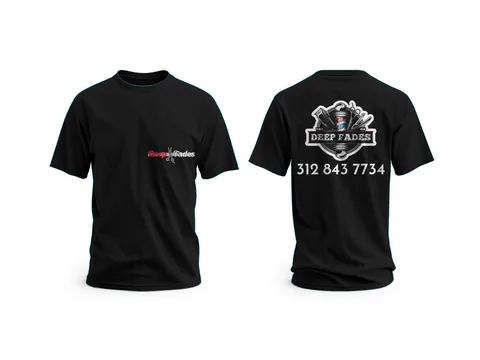 Deep Fades: barbershop tees — custom printed by Press My Crew