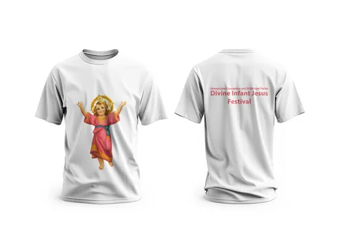 Divine Infant Jesus: parish tees — custom printed by Press My Crew