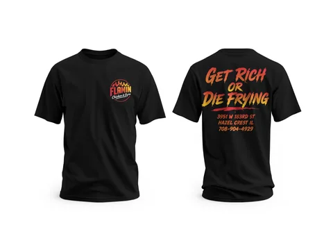 Get Rich: brand tees — custom printed by Press My Crew