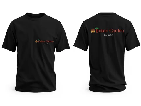Indian Garden: restaurant tees — custom printed by Press My Crew