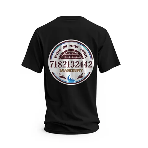 King of New York Masonry: back print — custom printed by Press My Crew
