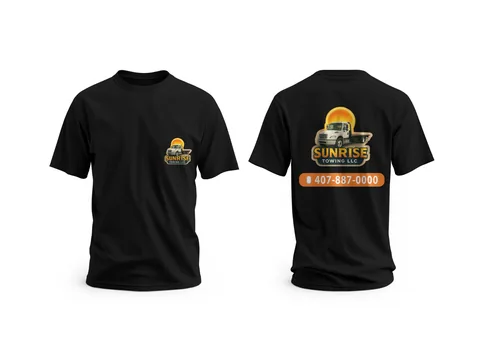 Sunrise: team tees — custom printed by Press My Crew