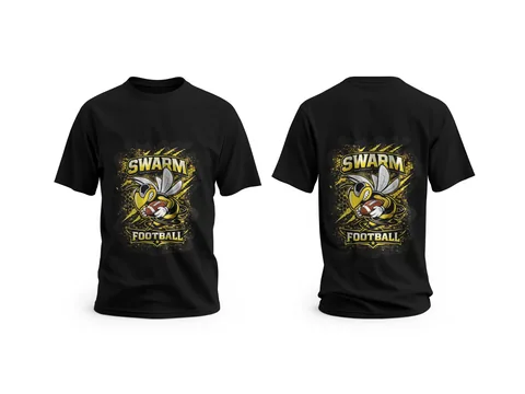 Swarm Football: team tees — custom printed by Press My Crew