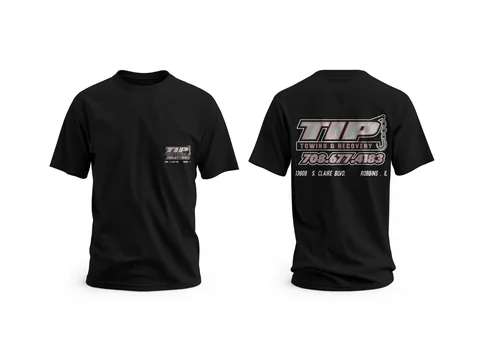 Tip Towing: company tees — custom printed by Press My Crew